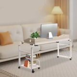 Height Adjustable Rolling Laptop Desk Cart for $125.08