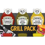 Heinz Condiments Grill Pack: Ketchup, Sweet Relish & Yellow Mustard for $4.19