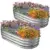 2-Pack HGD Oval Galvanized Metal Raised Garden Bed Kit for $38.99