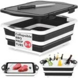 Hi Ninger 3-in-1 Collapsible BBQ Prep Tub with Lid for $13.74