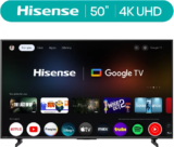 Hisense 50-Inch 4K UHD HDR Google Smart TV for $158