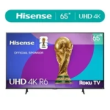 Hisense 65R6E4 65-Inch 4K Roku TV for $295.00