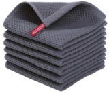 6-Pack Homaxy 12″ x 12″ Cotton Waffle Weave Dish Cloths for $8.98