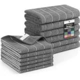 Homaxy Microfiber Kitchen Towels and Dishcloths Set (12-Pack) for $8.49
