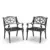 Homestyles Sanibel Black Outdoor Dining Chair Set of 2 for $38.99