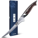 HOSHANHO 7″ High Carbon Stainless Steel Boning Fillet Knife for $25