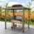 Hoteel 6′ x 8′ Outdoor Hardtop Grill Gazebo with Galvanized Steel Roof for $396