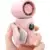 Hotsales 13500RPM 4-Speed USB Rechargeable Clip-on Fan (Pink) for $9.99
