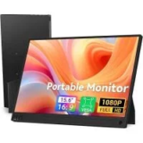 HotYeah 15.6″ 1080p IPS USB-C Portable Monitor with Kickstand – $29.00