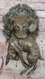 Hound Dog with Rabbit Bronze Sculpture Figurine – Now $299.50