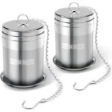 House Again 304 Stainless Steel Slim Threaded Lid Tea Infusers (2-Pack) for $9.59