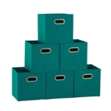 6-Pack Household Essentials Foldable Fabric Storage Bins for $10