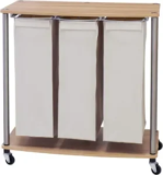 Household Essentials 3-Bag Laundry Sorting Cart with Folding Table for $48