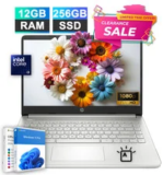 HP 14″ Laptop with Intel i3, 12GB RAM, 256GB SSD for $399.00