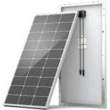 HQST 100W 12V Monocrystalline Solar Panel w/ Connectors – $44.99 ($59.99 Value)