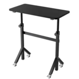 Huanuo 31.5″ Adjustable Height Portable Rolling Standing Desk for $30