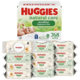 Huggies Natural Care Sensitive Baby Wipes – 768 Count for $14.84