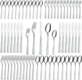 Hunnycook 60-Piece Stainless Steel Silverware Set for 12 – Now $20.49
