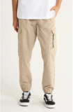 Hurley Men’s Cargo Jogger Pants in Khaki for $11.23