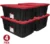 4-Pack Hyper Tough 27 Gallon Stackable Storage Bins for $32