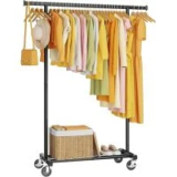 Hyseyy Rolling Garment Rack for $20.99 – Save 58%