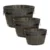 Idzo Set of 3 Wooden Flower Planters with Drainage Holes for $39