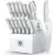 imarku 14-Piece Japanese Stainless Steel Knife Block Set – $39.97