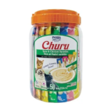 INABA Churu Cat Treat Puree Tubes – Tuna & Chicken Variety, 50 Count for $19.79