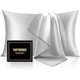 Infiixso Light Grey Mulberry Silk Pillowcase – Now $4.48