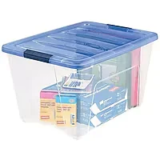 IRIS Stack & Pull 54 Qt. Clear Storage Box Now $12.99