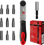 10-Piece IRONCUBE Angle Ratchet Screwdriver Set for $4.89