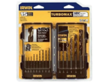 Irwin Turbo Point 15-Piece Drill Bit Set for $13.99, Save $11
