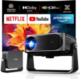 iSinbox 180-Degree Gimbal 4K Smart Outdoor Projector Now $99.99