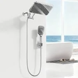 Jafeton XXL 12.2-Inch Rain Shower Head with Handheld Spray Combo for $23.49