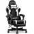 Jecqcupg 400lbs Adjustable Ergonomic Gaming Chair in Arctic White for $89.99