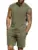 JEMLDL Sleeveless 2-Piece Cotton Sweatsuit Lounge Shorts Set for $13
