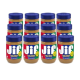 Jif Crunchy Peanut Butter 16 oz Jar – 12 Count Case for $17.55
