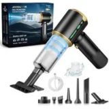 Jixinmiyue 7-in-1 Brushless Cordless Car Vacuum Kit for $24.99