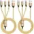 2-Pack Jogrytece 4ft 3-in-1 USB Multi Charging Cables $5.49