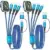 Jogrytece 4-in-2 5′ Multi Charging Cable (2-Pack) with Dual Type-C Ports for $10.67
