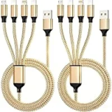 2-Pack Jogrytece 4-in-1 Dual Type-C Charging Cable – $6.99