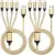 2-Pack Jogrytece 4-in-1 Dual Type-C Charging Cable – $6.99