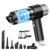 JONYJ 16000PA Handheld 2-in-1 Car Vacuum Cleaner and Air Duster for $15