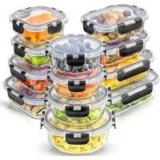JoyJolt JoyFul 24-Piece Borosilicate Glass Food Storage Containers for $29.99