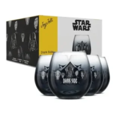 Set of 4 JoyJolt Star Wars Dark Side Stemless Glasses for $16