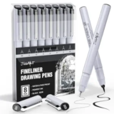 8-Count JusArt Fineliner Drawing Pens for $4.79 with Coupon