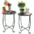 2-Pack KABB Weather Resistant Metal Patio Side Tables for $24.90