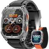Karchilor 1.7″ Military Smartwatch with Heart Rate Monitor for $23.99
