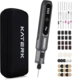 Katerk 3.7V Mini Rotary Tool Kit with 5 Speeds and 70 Accessories for $19.79