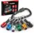 Katerk 6-Piece 1/4″ Hex Shank Screwdriver Bit Holder Extension Bar Keychain for $8.99